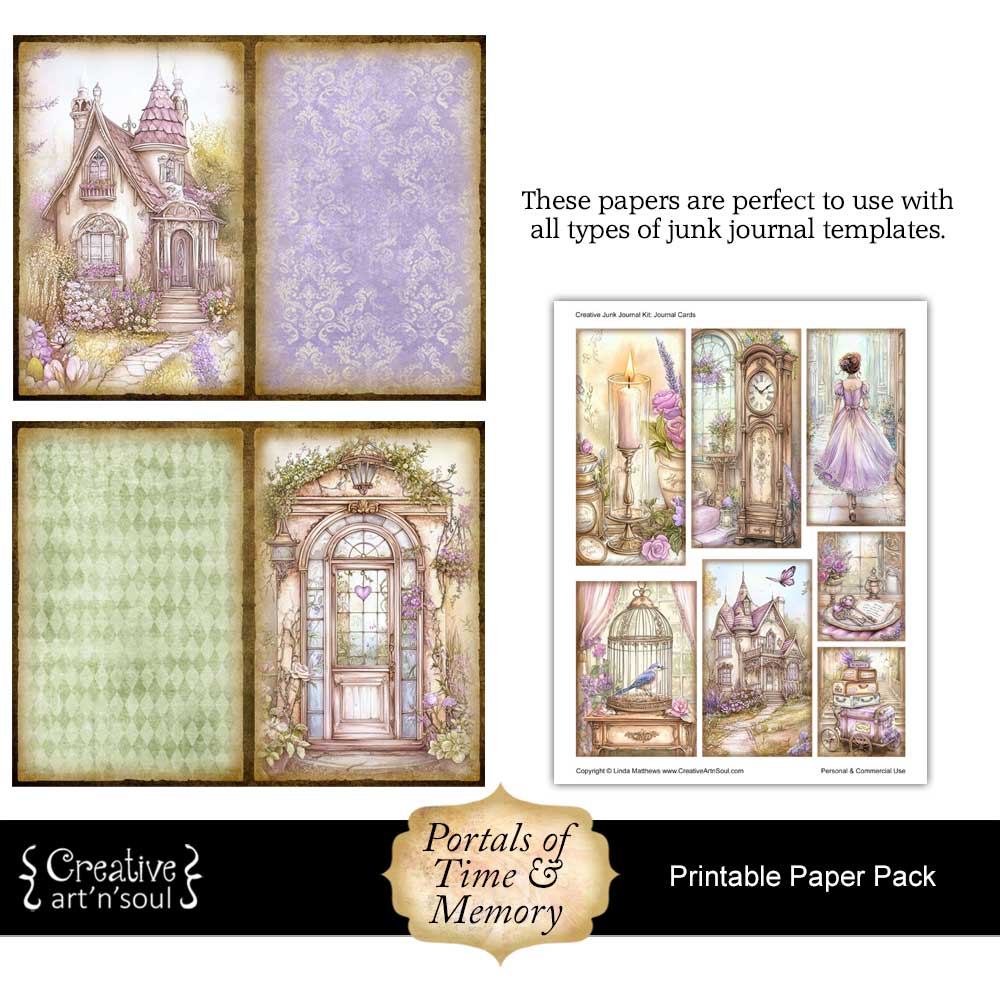 Printable Junk Journal Papers Printable Junk Journal Papers