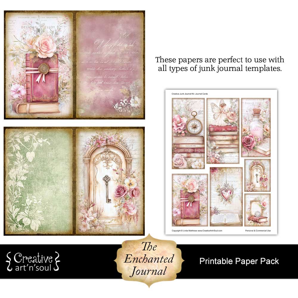 Printable Junk Journal Papers Printable Junk Journal Papers