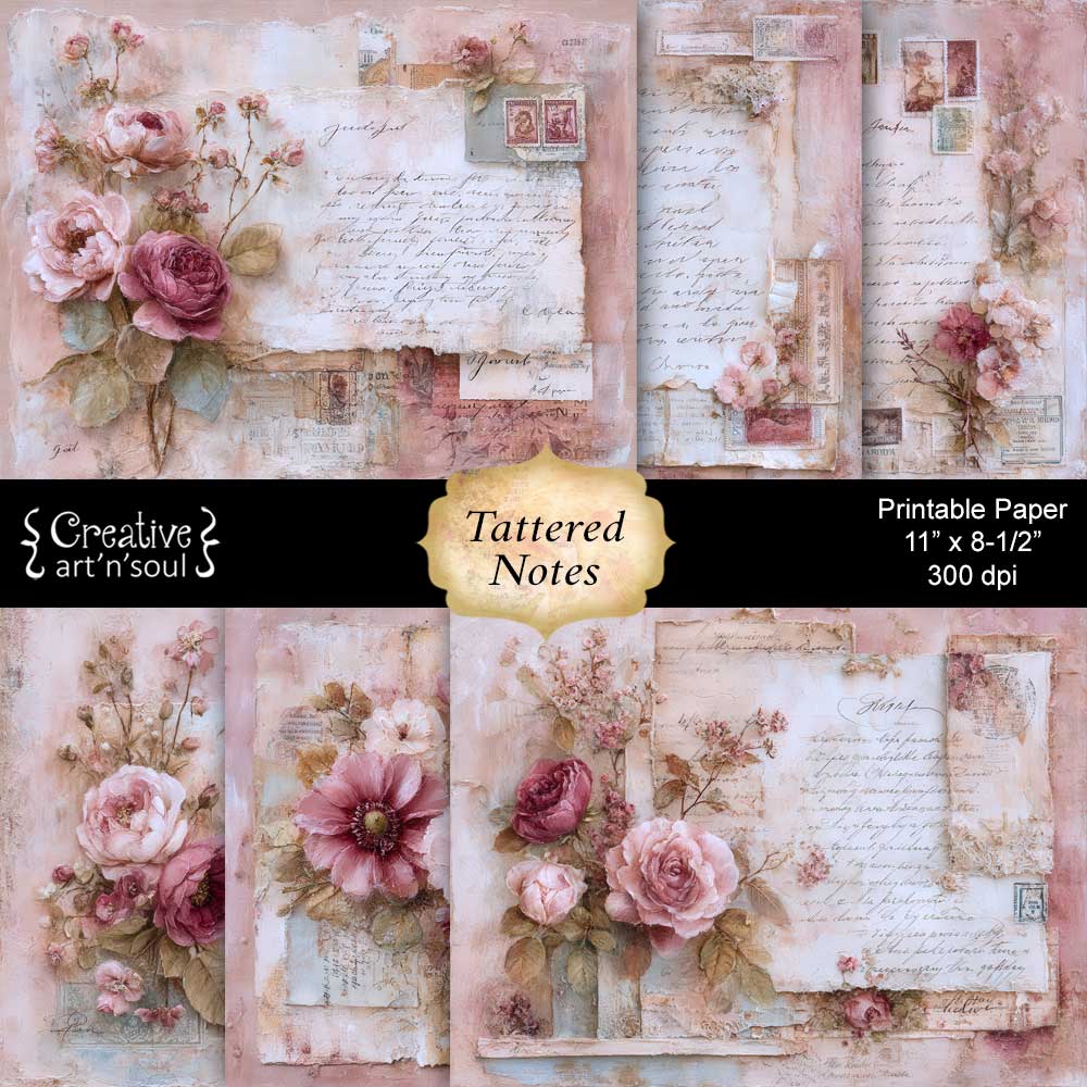 Printable Junk Journal Papers Printable Junk Journal Papers