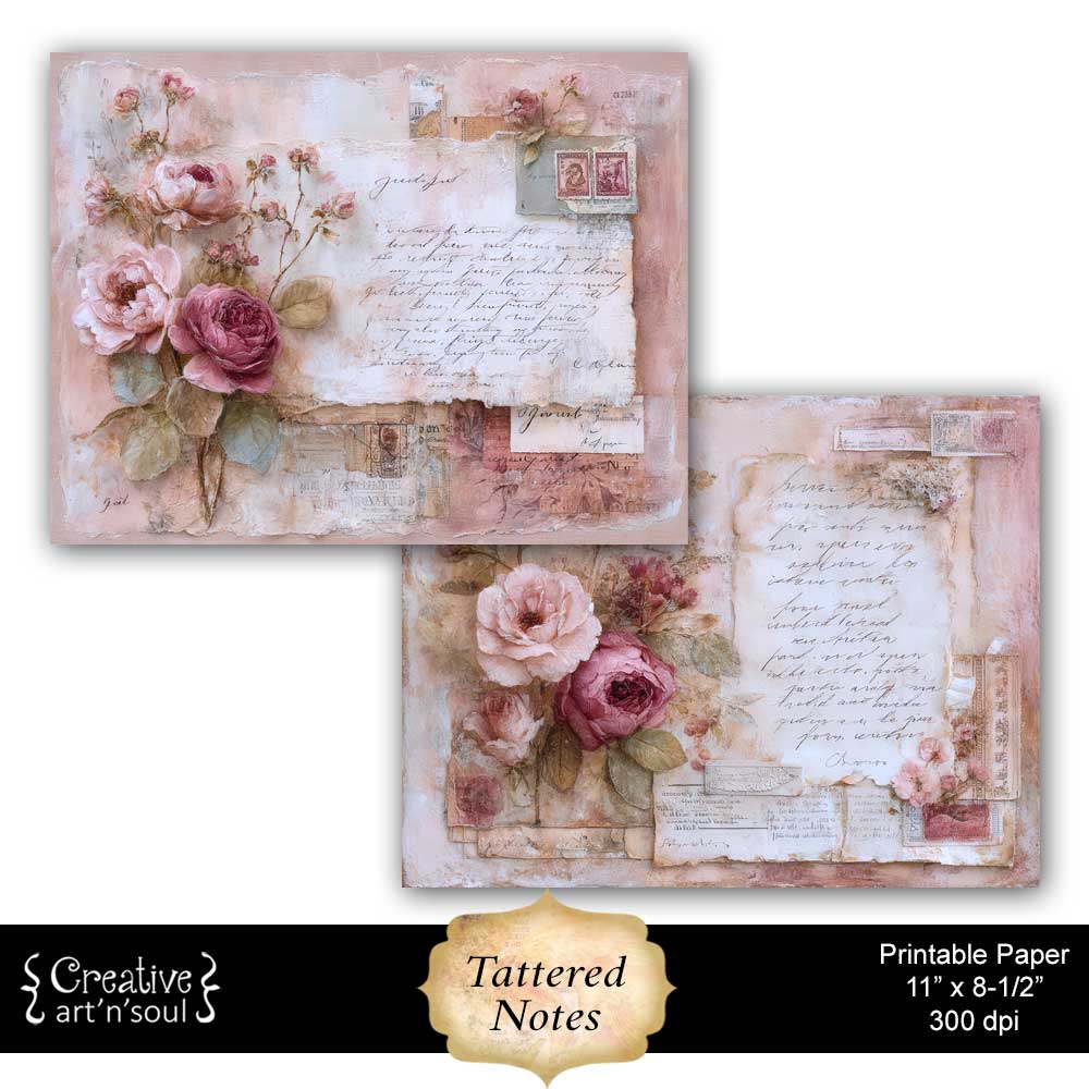 Printable Junk Journal Papers Printable Junk Journal Papers