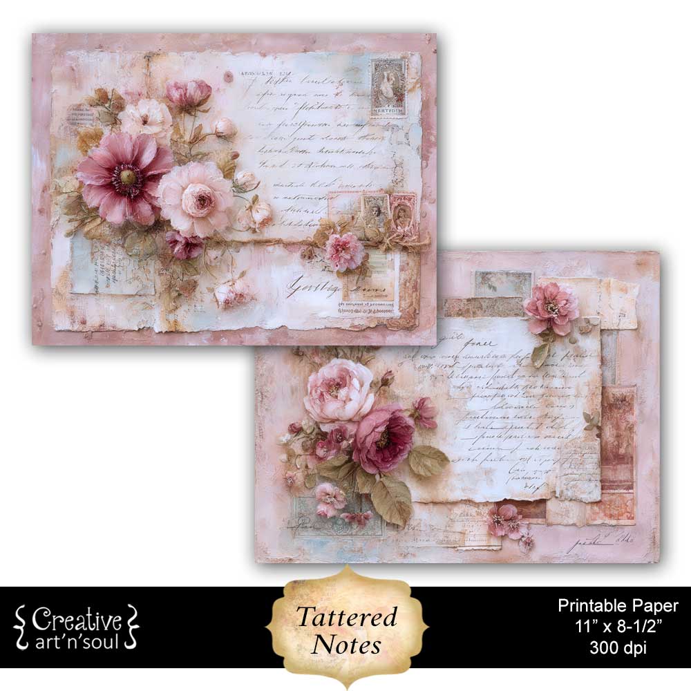 Printable Junk Journal Papers Printable Junk Journal Papers