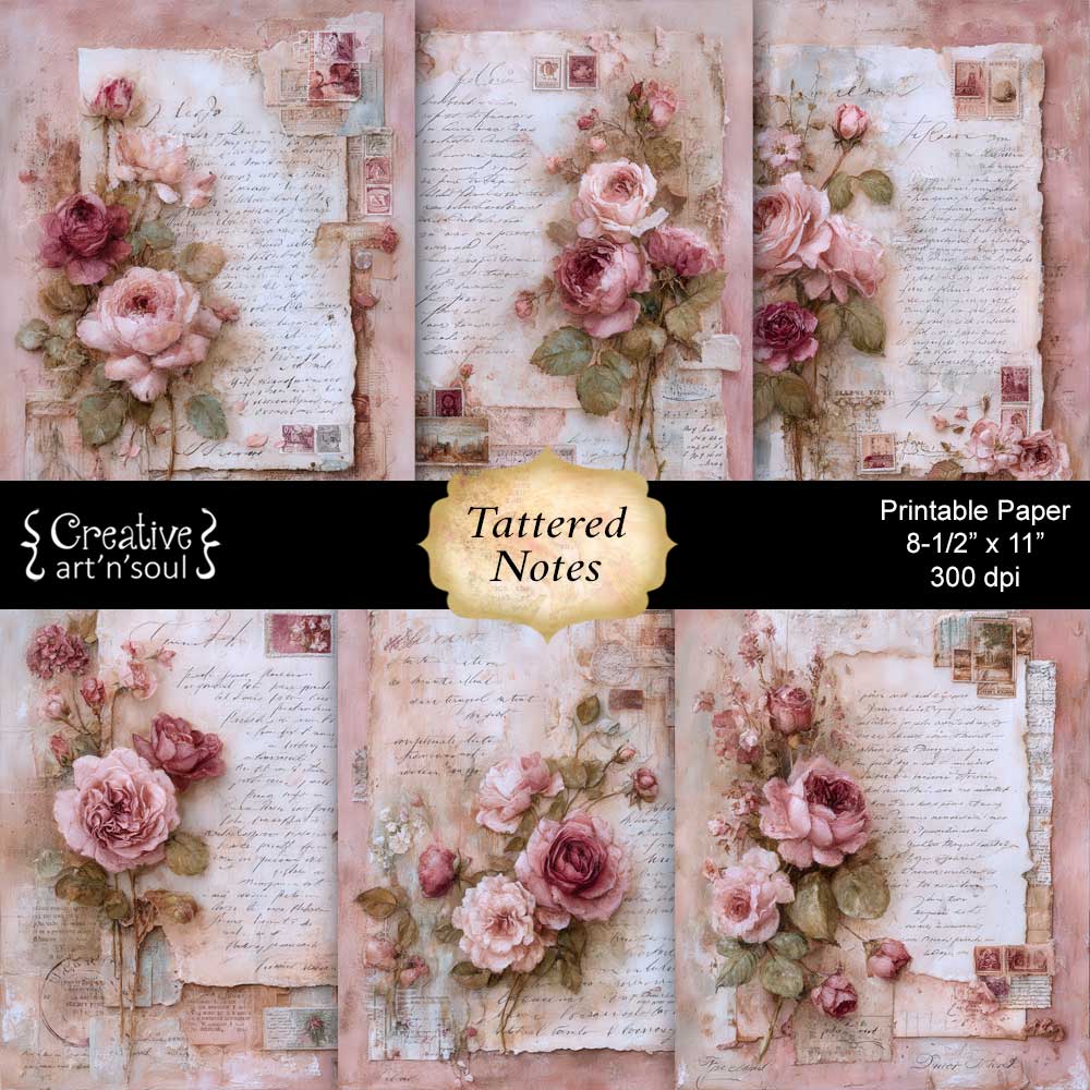 Printable Junk Journal Papers Printable Junk Journal Papers