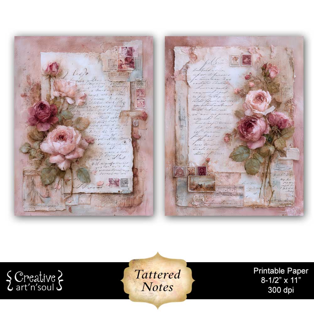 Printable Junk Journal Papers Printable Junk Journal Papers