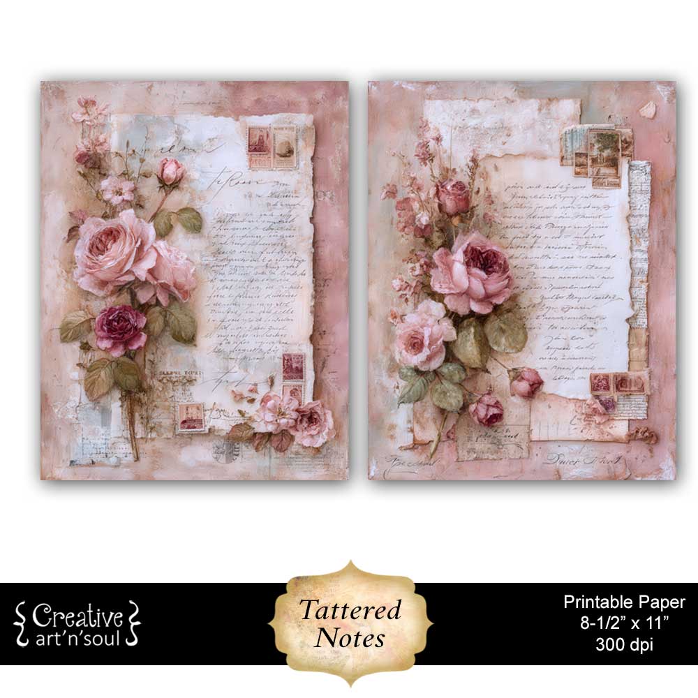 Printable Junk Journal Papers Printable Junk Journal Papers