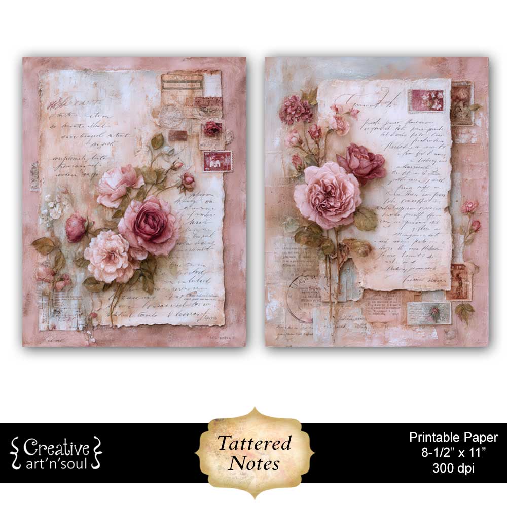 Printable Junk Journal Papers Printable Junk Journal Papers