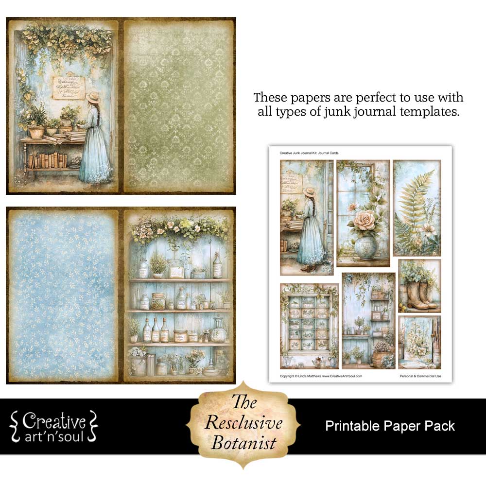 Printable Junk Journal Papers Printable Junk Journal Papers