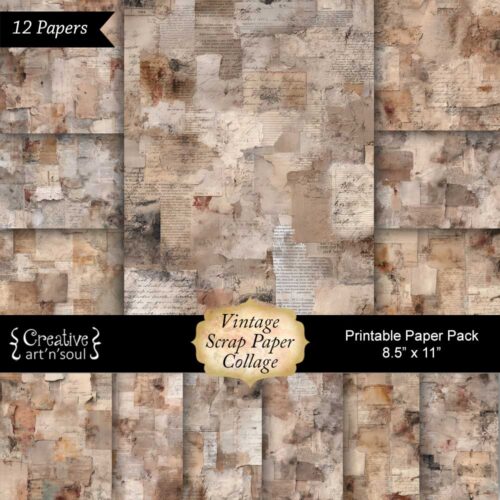 Printable Junk Journal Papers