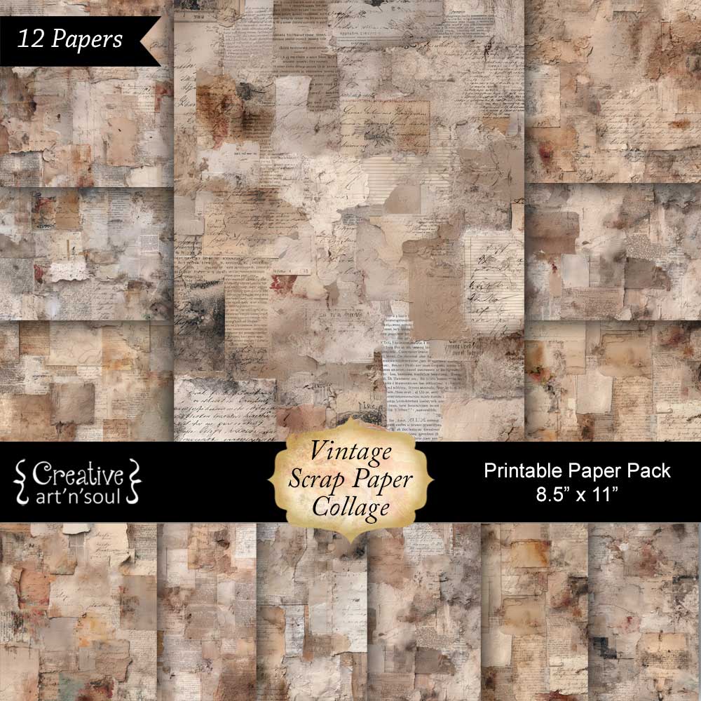 Printable Junk Journal Papers Printable Junk Journal Papers