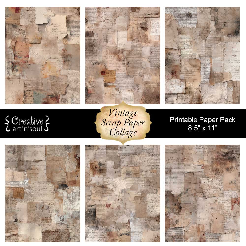 Printable Junk Journal Papers Printable Junk Journal Papers