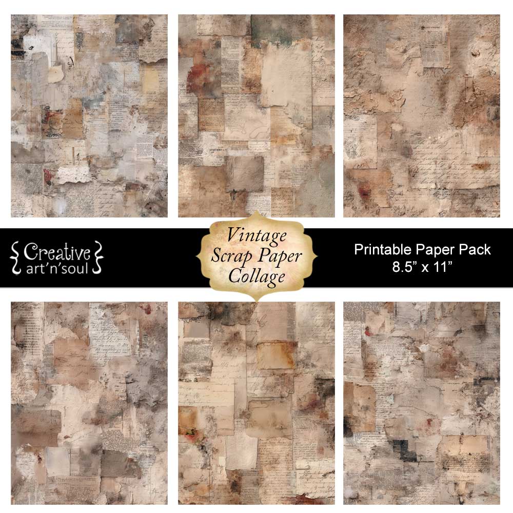Printable Junk Journal Papers Printable Junk Journal Papers