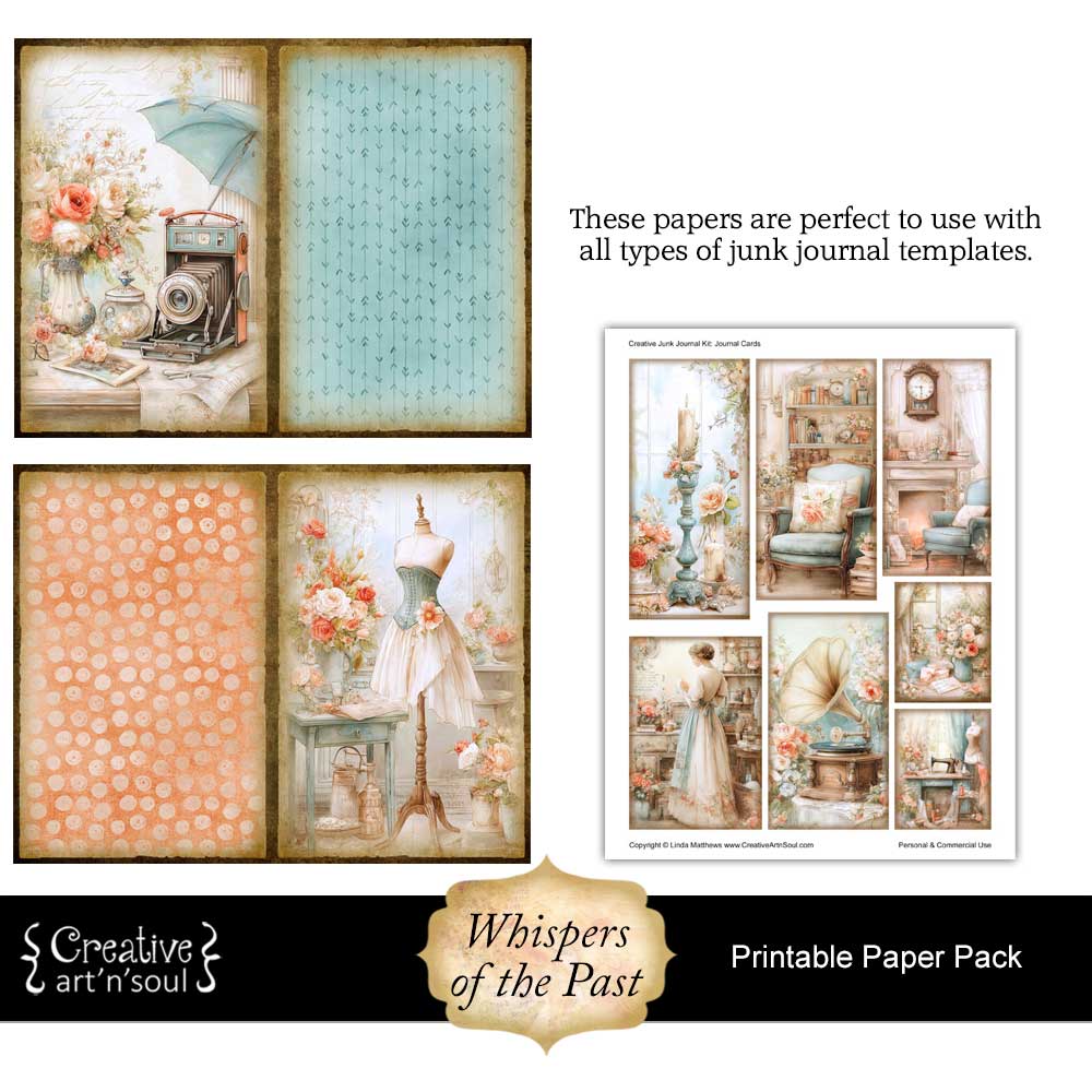 Printable Junk Journal Papers Printable Junk Journal Papers