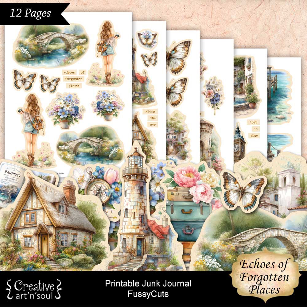 Printable Junk Journal Fussycuts and Stickers Printable Junk Journal Fussycuts and Stickers