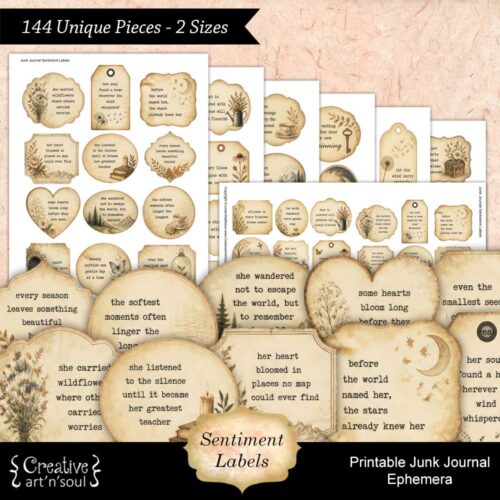 Printable Junk Journal Vintage Ephemera Collection