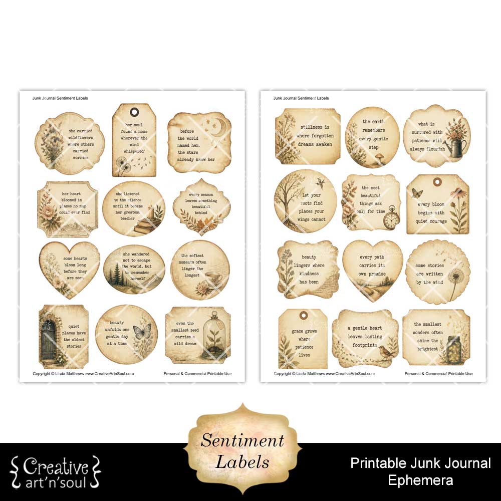 Printable Junk Journal Vintage Ephemera Collection Printable Junk Journal Vintage Ephemera Collection