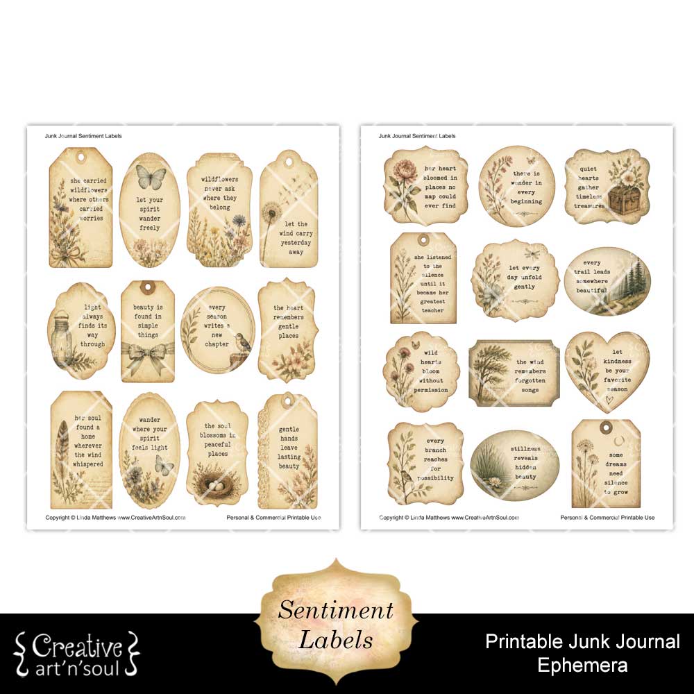 Printable Junk Journal Vintage Ephemera Collection Printable Junk Journal Vintage Ephemera Collection