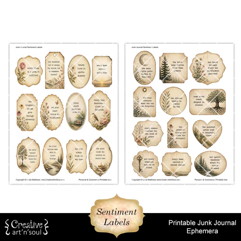 Printable Junk Journal Vintage Ephemera Collection Printable Junk Journal Vintage Ephemera Collection