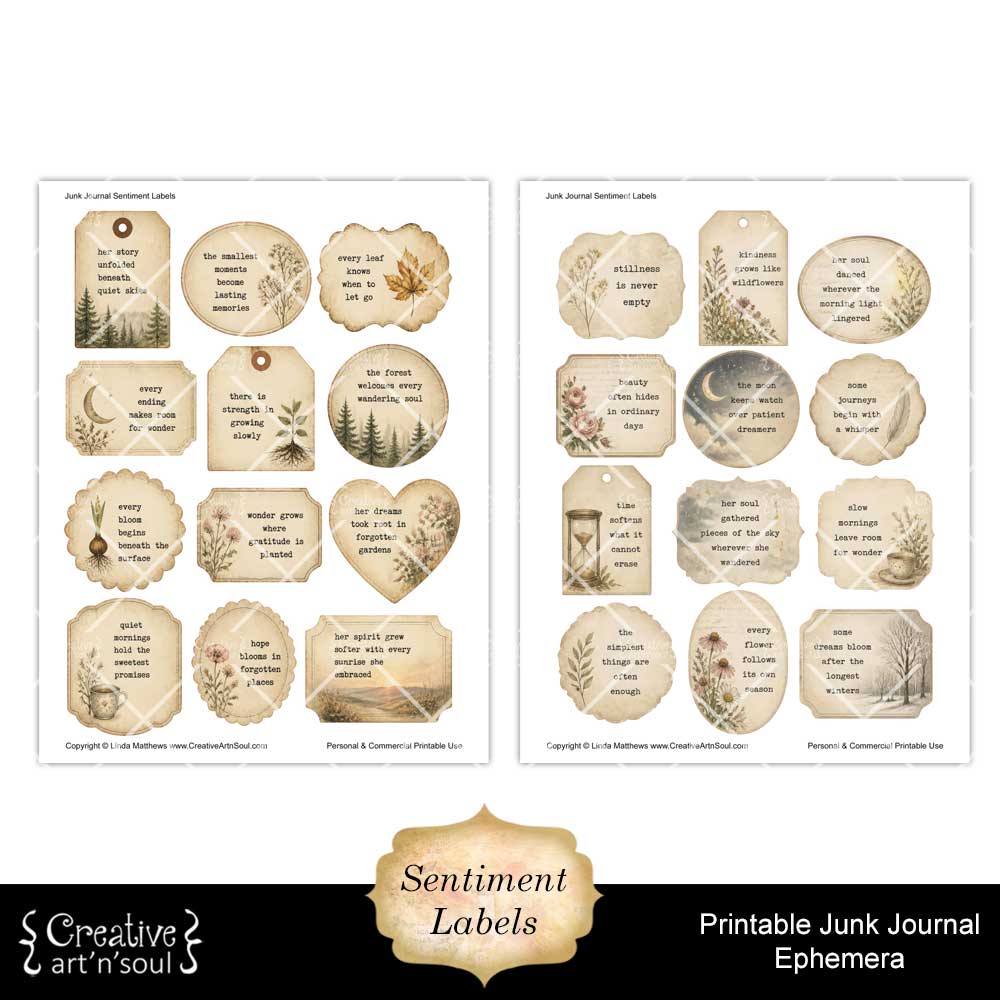 Printable Junk Journal Vintage Ephemera Collection Printable Junk Journal Vintage Ephemera Collection
