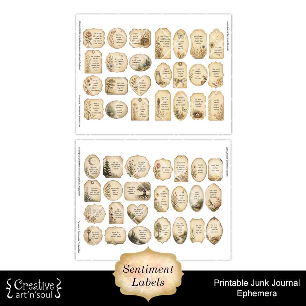 Printable Junk Journal Vintage Ephemera Collection Printable Junk Journal Vintage Ephemera Collection