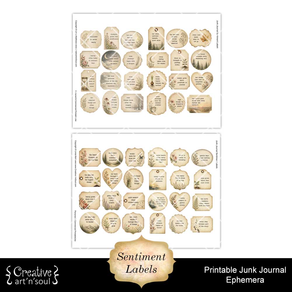 Printable Junk Journal Vintage Ephemera Collection Printable Junk Journal Vintage Ephemera Collection
