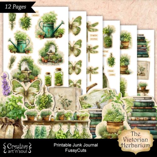 Printable Junk Journal Fussycuts and Stickers
