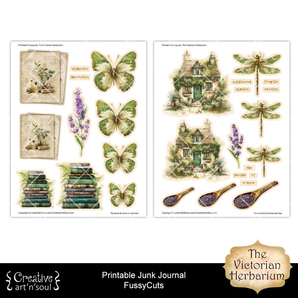 Printable Junk Journal Fussycuts and Stickers Printable Junk Journal Fussycuts and Stickers