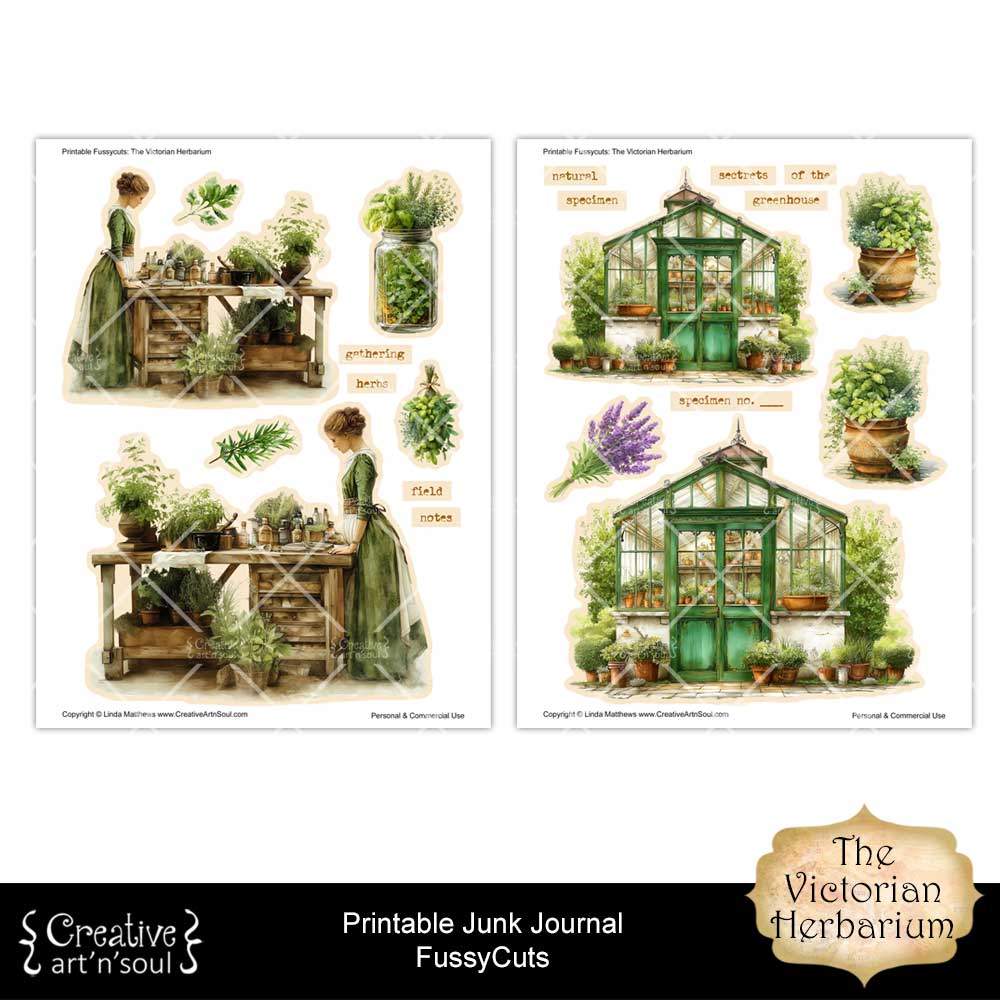 Printable Junk Journal Fussycuts and Stickers Printable Junk Journal Fussycuts and Stickers