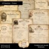 Printable Junk Journal Vintage Invoices