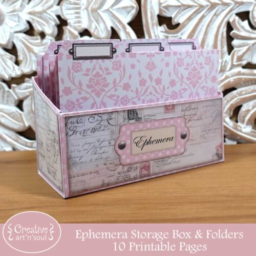 Printable Ephemera Storage Box, The Enchanted Journal