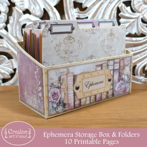 Printable Ephemera Storage Box, The Enchanted Journal