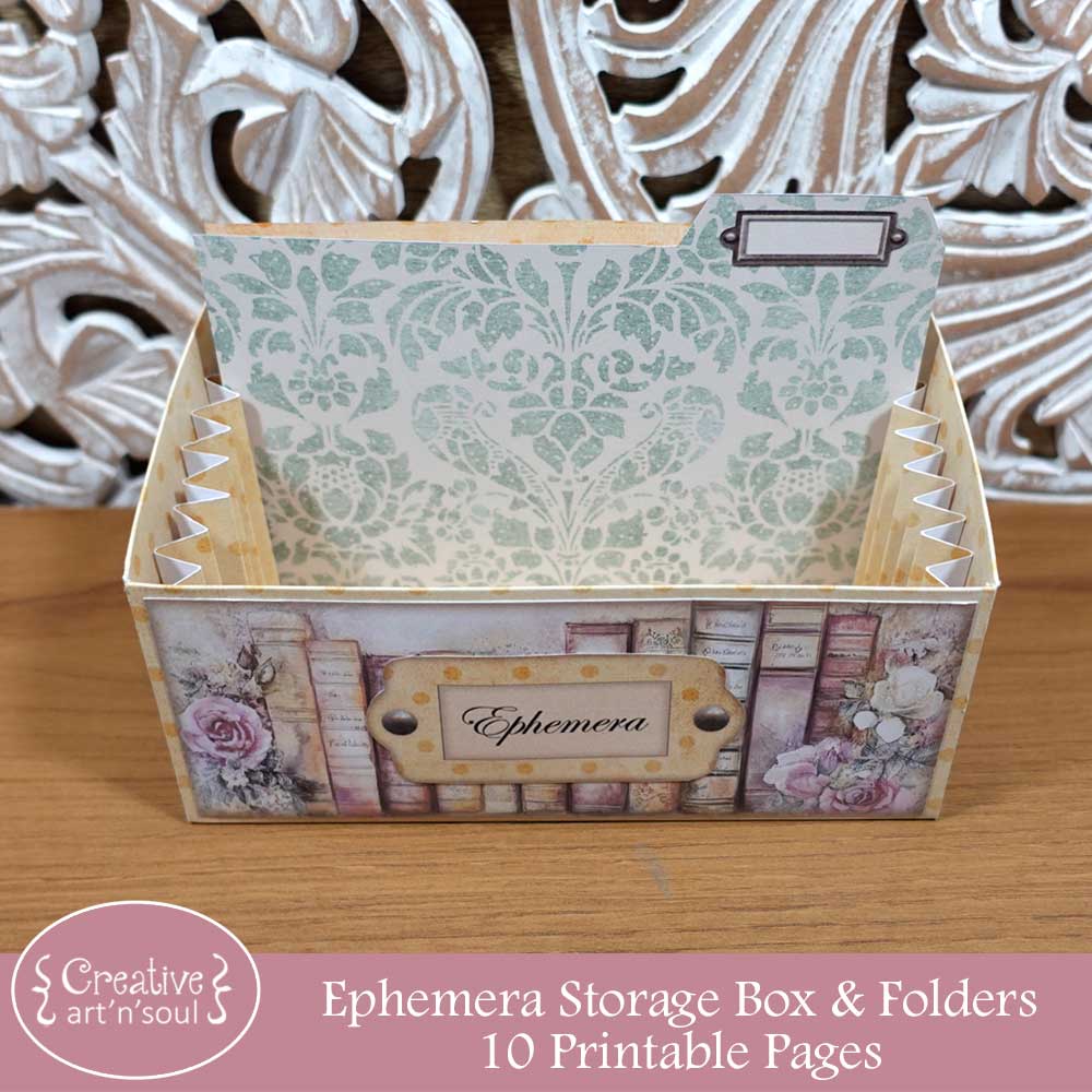Printable Ephemera Storage Box, The Enchanted Journal Printable Ephemera Storage Box, The Enchanted Journal
