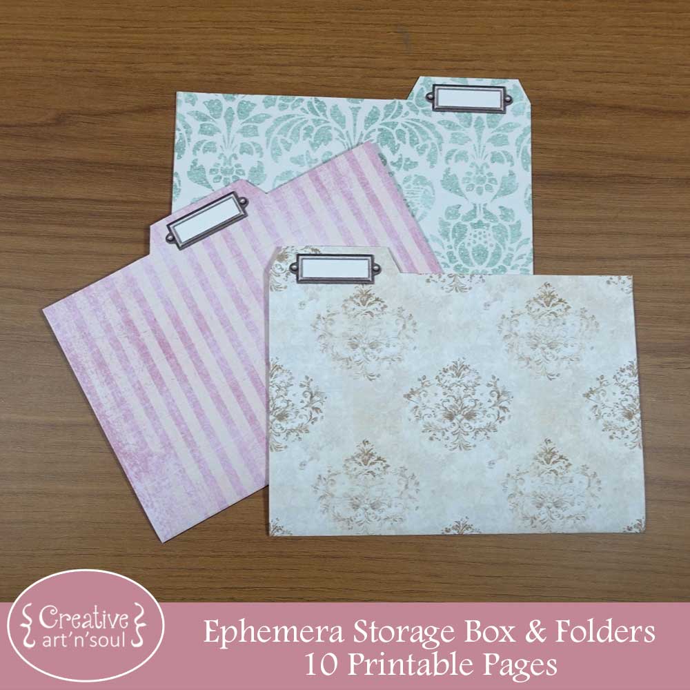 Printable Ephemera Storage Box, The Enchanted Journal Printable Ephemera Storage Box, The Enchanted Journal
