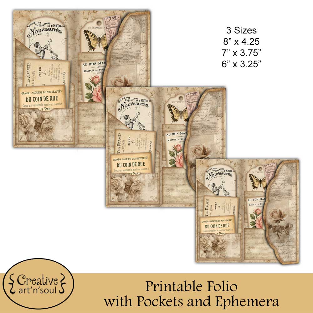 Printable Junk Journal Folio and Ephemera Printable Junk Journal Folio and Ephemera