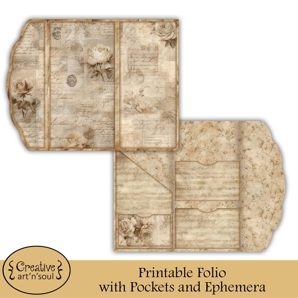 Printable Junk Journal Folio and Ephemera Printable Junk Journal Folio and Ephemera