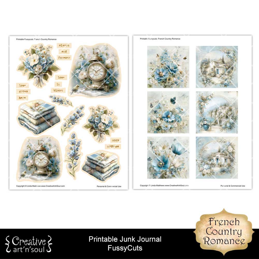Printable Junk Journal Fussycuts and Stickers Printable Junk Journal Fussycuts and Stickers