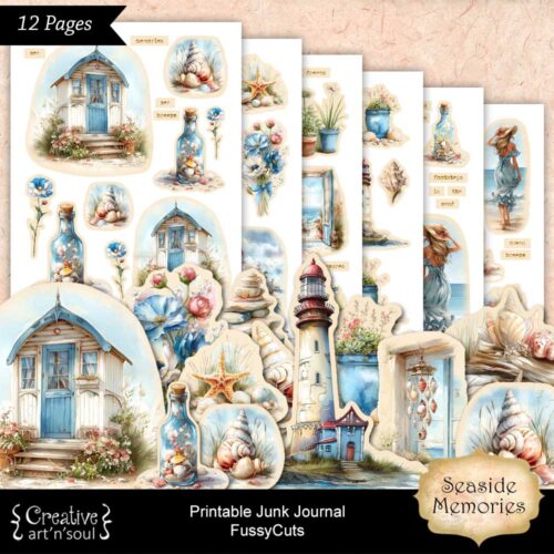 Printable Junk Journal Fussycuts and Stickers