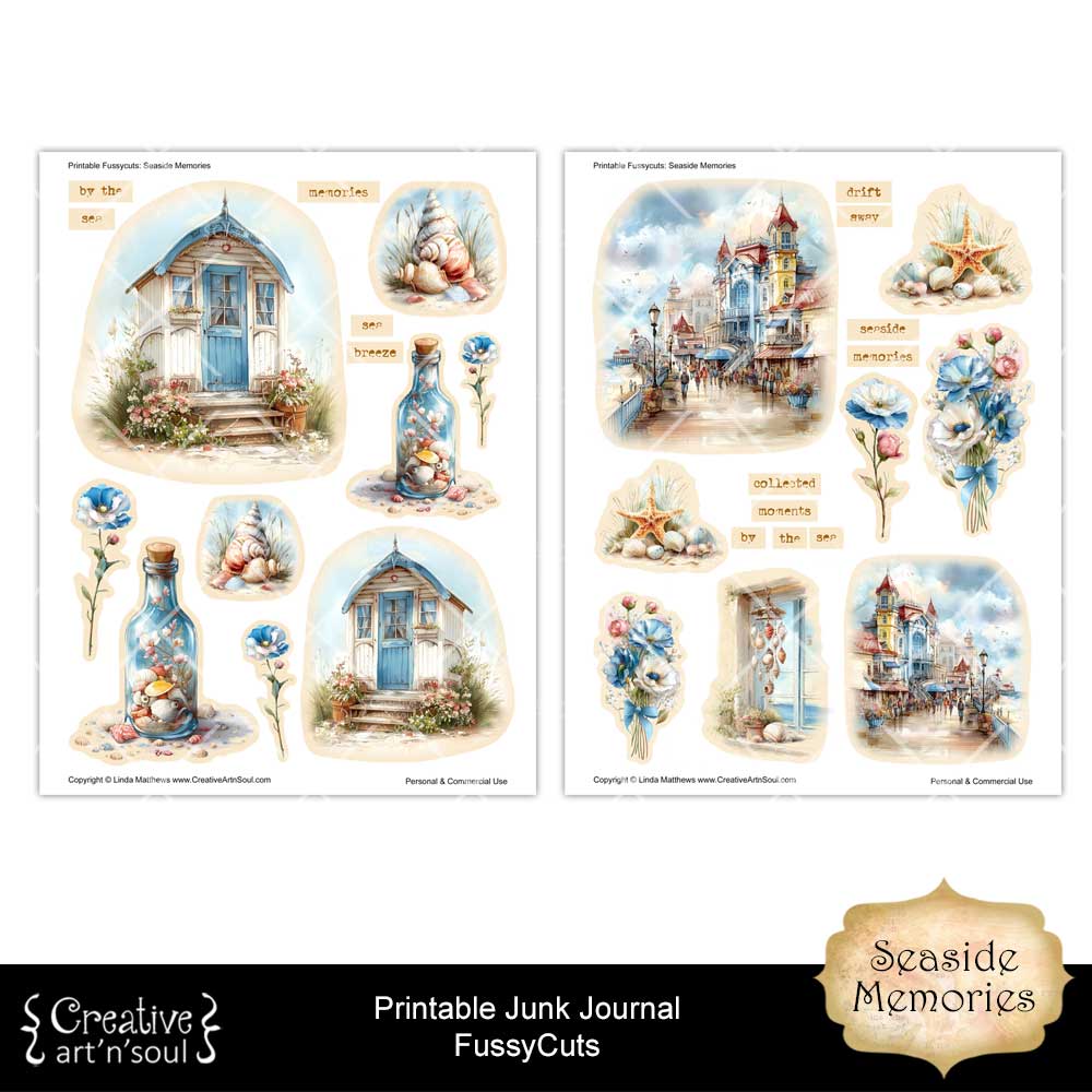 Printable Junk Journal Fussycuts and Stickers Printable Junk Journal Fussycuts and Stickers