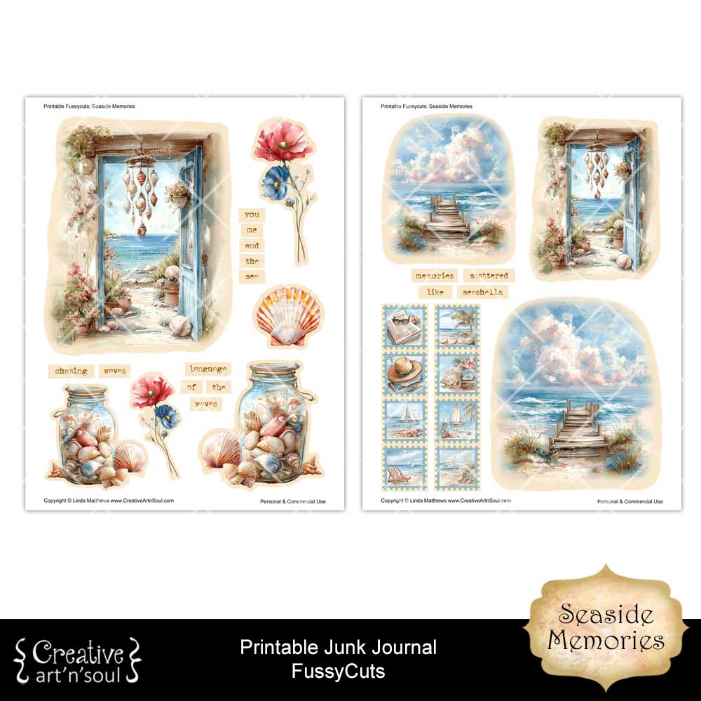 Printable Junk Journal Fussycuts and Stickers Printable Junk Journal Fussycuts and Stickers