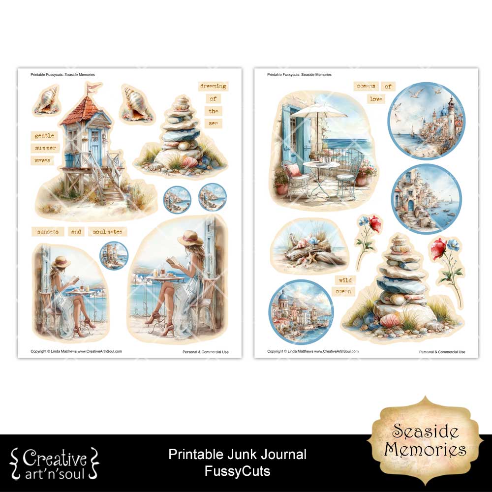 Printable Junk Journal Fussycuts and Stickers Printable Junk Journal Fussycuts and Stickers