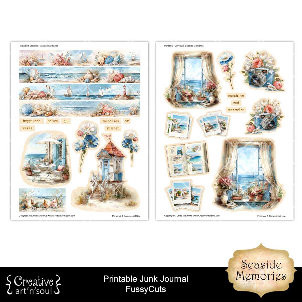 Printable Junk Journal Fussycuts and Stickers Printable Junk Journal Fussycuts and Stickers