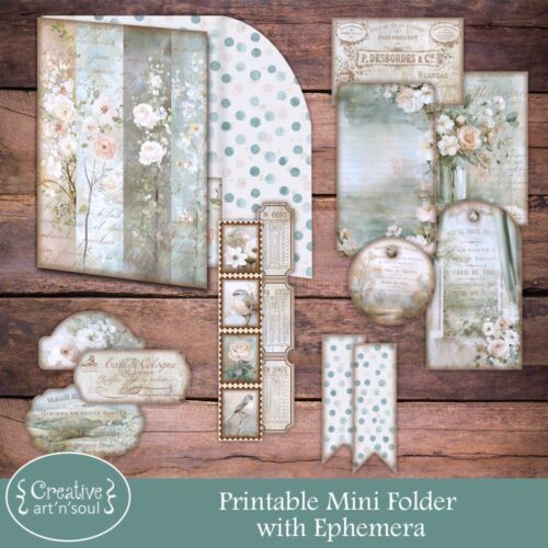 Printable Junk Journal Folio and Ephemera