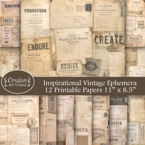 Printable Junk Journal Papers