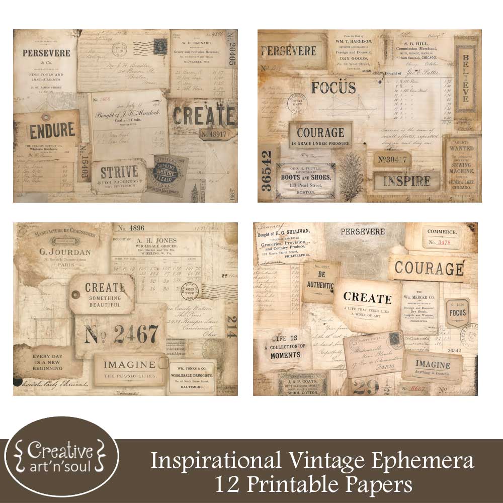 Printable Junk Journal Papers Printable Junk Journal Papers