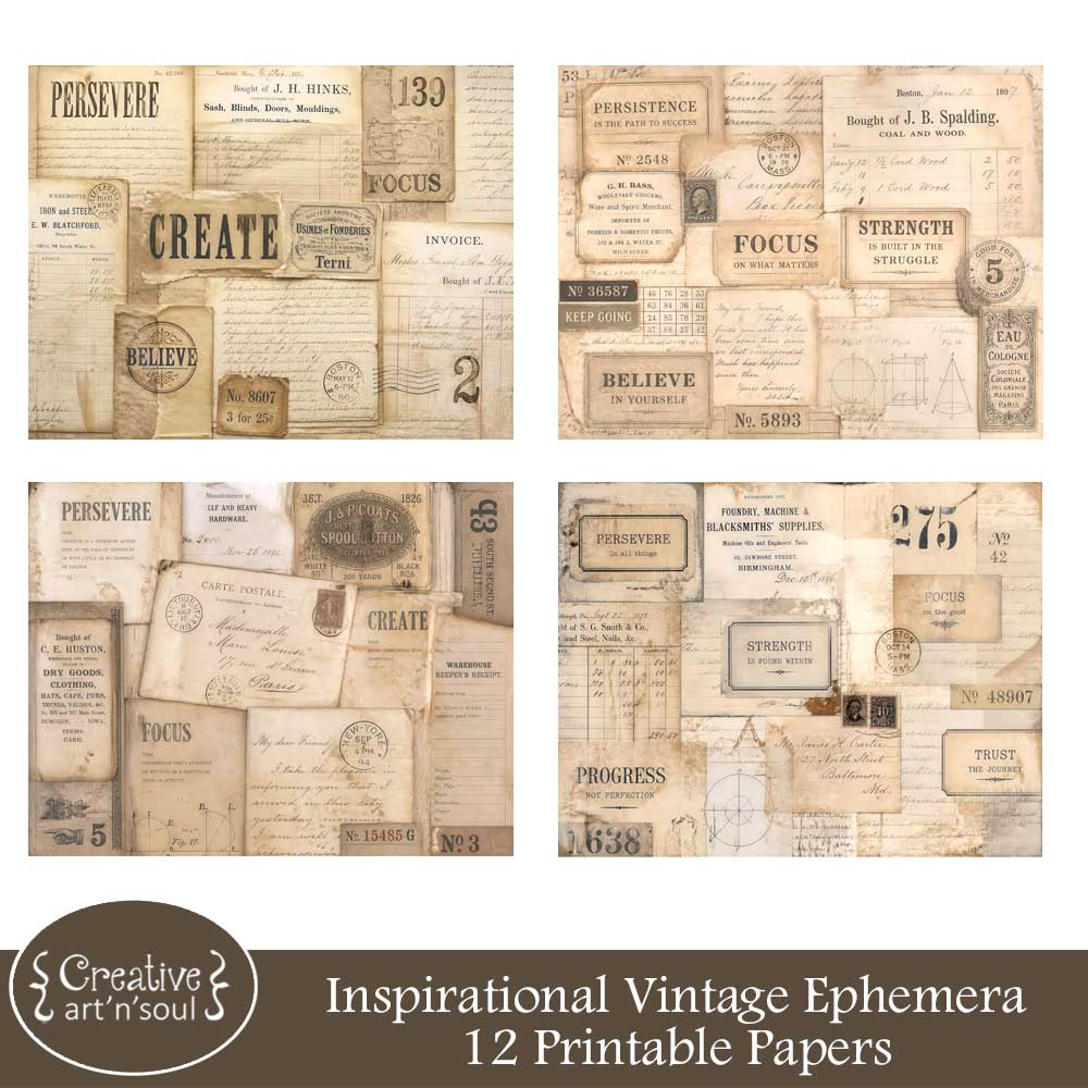 Printable Junk Journal Papers Printable Junk Journal Papers
