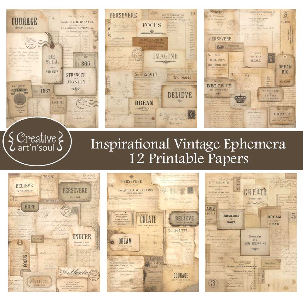 Printable Junk Journal Papers Printable Junk Journal Papers