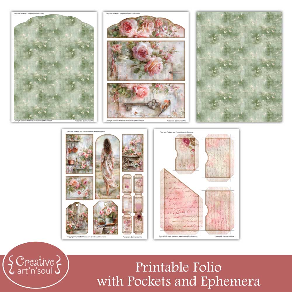 Printable Junk Journal Folio and Ephemera Printable Junk Journal Folio and Ephemera
