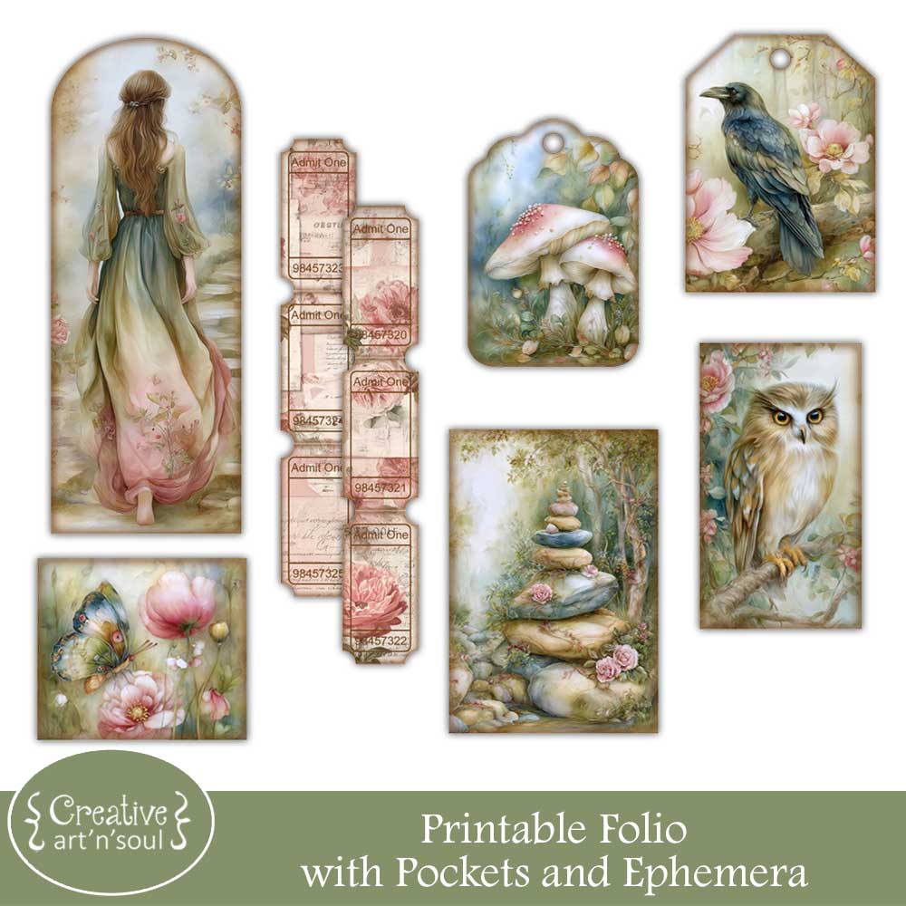 Printable Junk Journal Folio and Ephemera Printable Junk Journal Folio and Ephemera