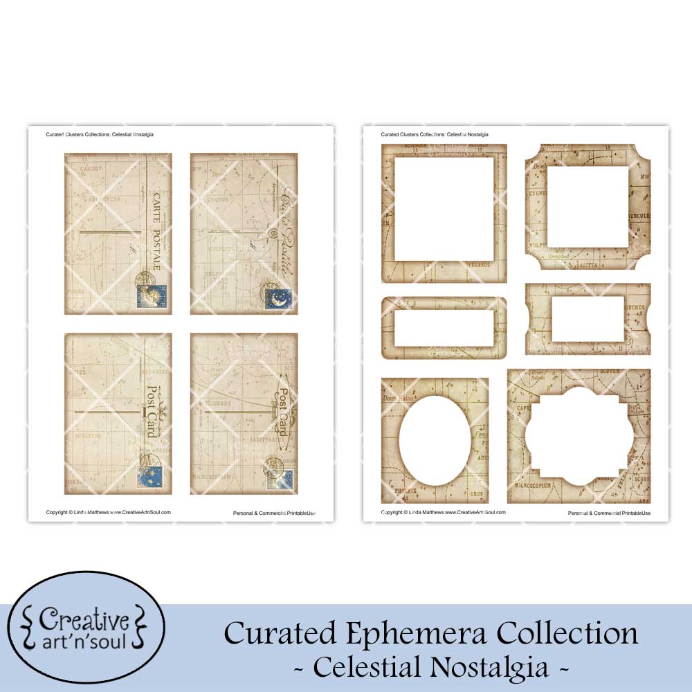 Printable Junk Journal Cluster Embellishments Printable Junk Journal Cluster Embellishments