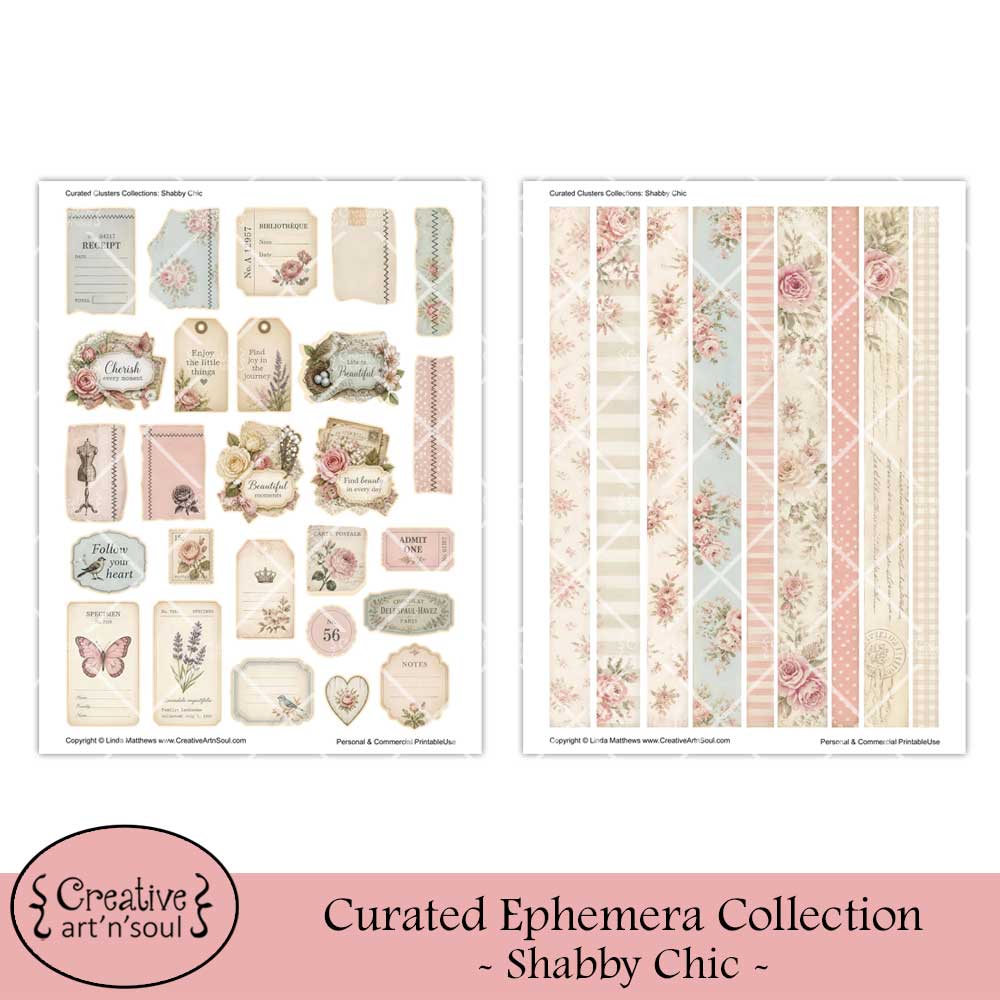 Printable Junk Journal Cluster Embellishments Printable Junk Journal Cluster Embellishments