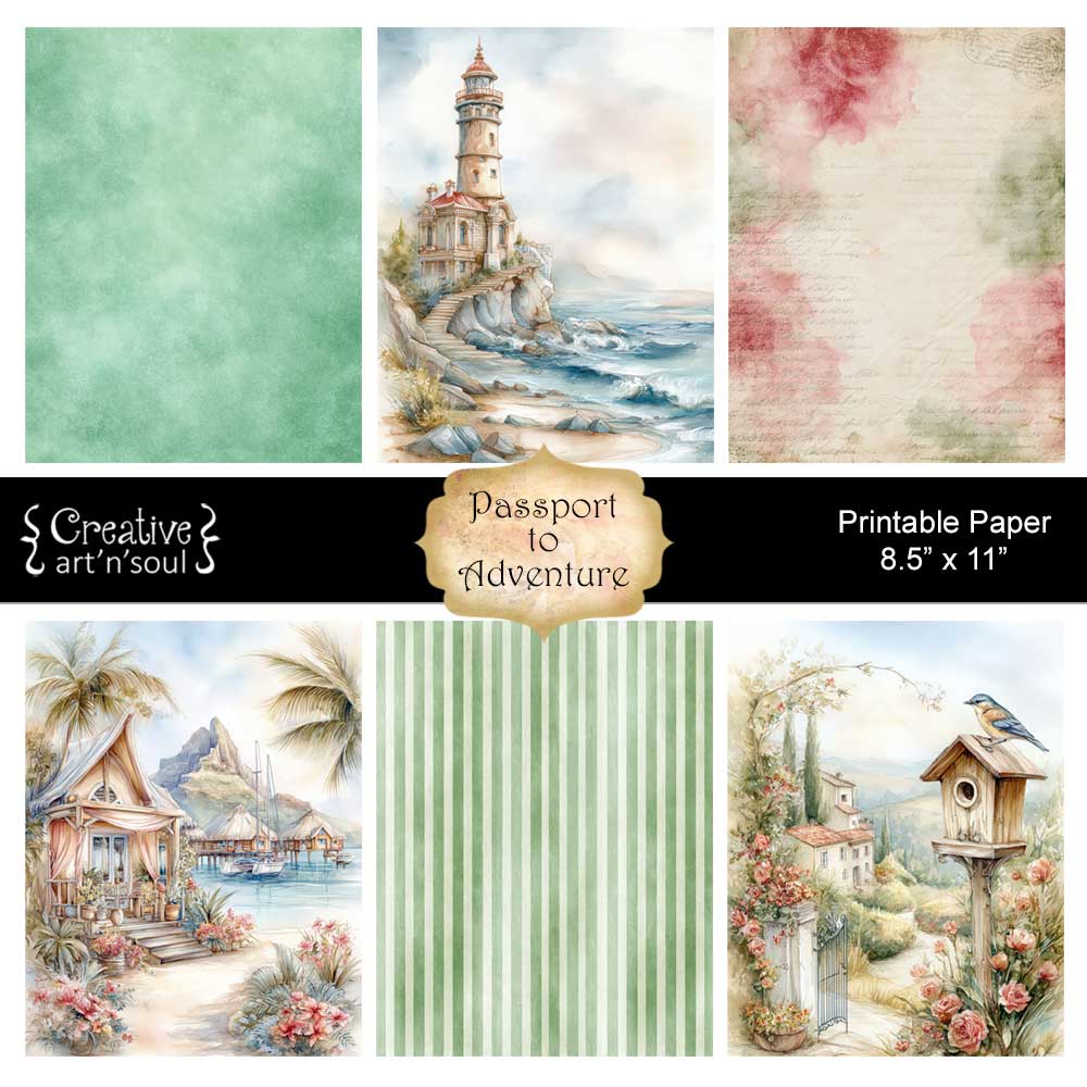 Printable Junk Journal Papers Printable Junk Journal Papers