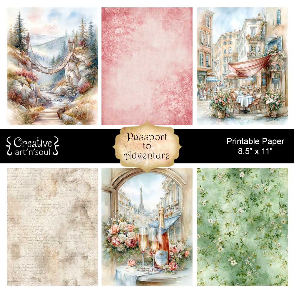 Printable Junk Journal Papers Printable Junk Journal Papers